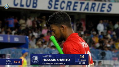 IND vs BAN 2024, 3rd T20I: Najmul Hossain Shanto Wicket