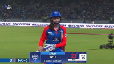 Wicket: Match 2, Mumbai Indians vs Delhi Capitals, WPL 2025: Sarah Bryce Wicket