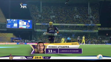 M23: CSK vs KKR – Robin Uthappa Wicket