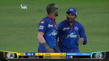 Dhawan's fine running catch