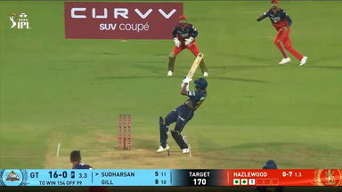 IPL 2025 M14: RCB vs GT - Sai Sudharsan Six