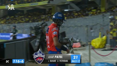 M55: CSK vs DC – Axar Patel Wicket