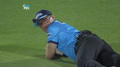 Watch out! Ump saved from Hardik Pandya's rocket