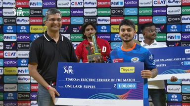 M22: MI vs KKR – TIAGO.ev Electric Striker of the Match –  Ishan Kishan