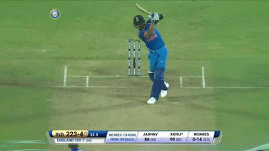 IND vs ENG 2017, 1st ODI : Virat Kohli Six