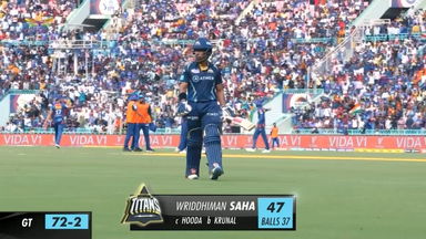 M30: LSG vs GT –  Wriddhiman Saha  Wicket