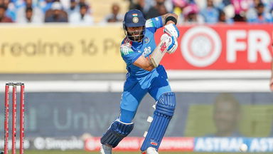 Off the mark in style! Virat Kohli's trademark cover drive