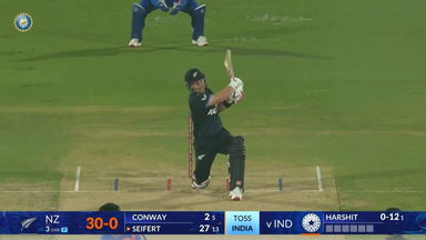 IND vs NZ 2026, 4th T20I: Tim Seifert Six