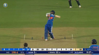 IND vs NZ 2026, 1st T20I: Rinku Singh Six