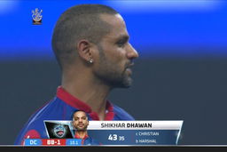 M56: RCB vs DC – Shikhar Dhawan Wicket