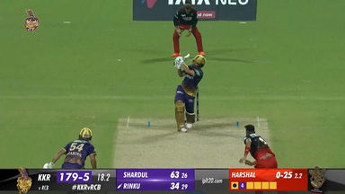 M09: KKR vs RCB – Rinku Singh Six