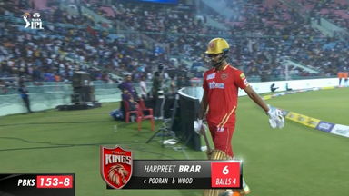 M21: LSG vs PBKS – Harpreet Brar Wicket