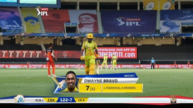 M25: CSK vs RCB – Dwayne Bravo Wicket