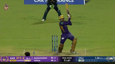 IPL 2026 M60: KKR vs GT - Angkrish Raghuvanshi Six
