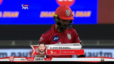 M06: KXIP vs RCB – Glenn Maxwell Wicket