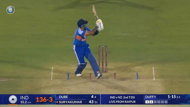 IND vs NZ 2026, 2nd T20I: Suryakumar Yadav Six