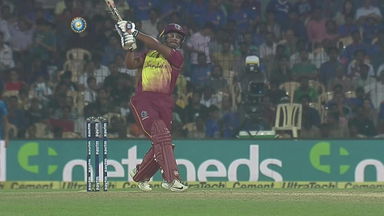 IND vs WI 2018, 3rd T20I: Nicolas Pooran Six