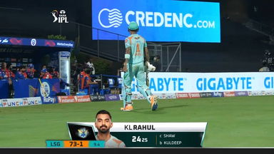 M15: LSG vs DC – K L Rahul Wicket