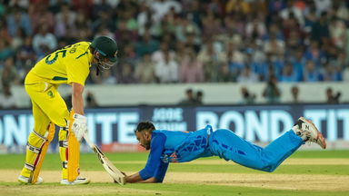 Axar's brilliant caught and bowled gets Wade OUT