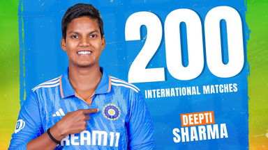 Deepti Sharma reacts to Team India's messages on her 200th international match