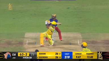 M68: RCB vs CSK – Rachin Ravindra Six