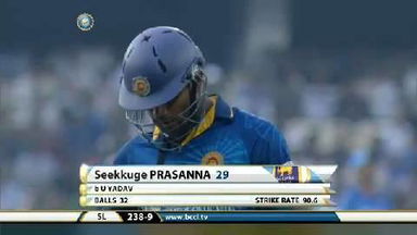3RD ODI: IND vs SL – Seekkuge Prasanna Wicket