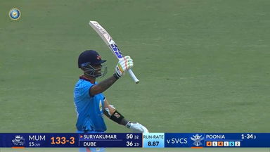SMAT 2024, Services vs Mumbai: Suryakumar Yadav lights up Hyderabad with 70(46)