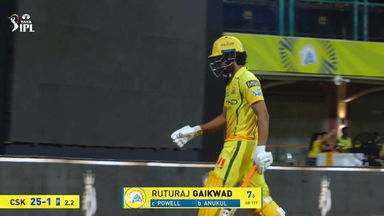 IPL 2026 M22: CSK vs KKR - Ruturaj Gaikwad Wicket