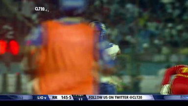 M9: RR vs LIO –  Stuart Binny b Pretorius