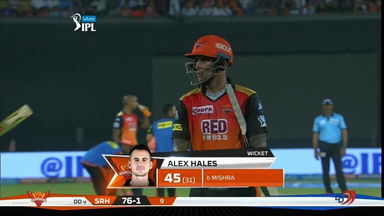 M36: SRH vs DD – Alex Hales Wicket