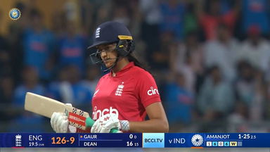 IND-W vs ENG-W 2023, 3RD T20I: Mahika Gaur Wicket