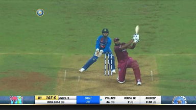 IND vs WI 2019, 3rd T20I: Kieron Pollard Six