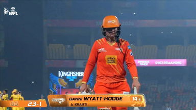 Wicket: Match 14, Gujarat Giants vs UP Warriorz, WPL 2026: Danielle Wyatt-Hodge Wicket