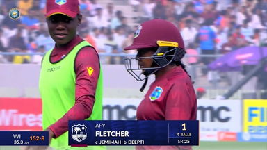 IND-W vs WI-W 2024, 3rd ODI: Afy Fletcher Wicket