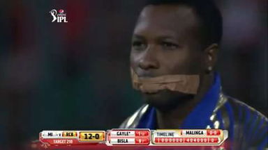 M16: RCB vs MI – Pollard's cheeky message to the umpires