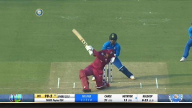 IND vs WI 2019, 3rd ODI: Shimron Hetmyer Six