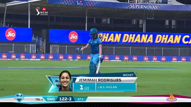 M03: Trailblazers vs Supernovas – Jemimah Rodrigues Wicket