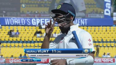IND vs AUS 2017 - 4th Test day 2 : Murali Vijay Wicket
