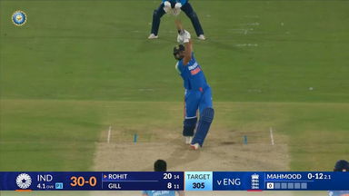 IND vs ENG 2025, 2nd ODI: Rohit Sharma Six