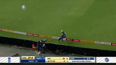 KL Rahul's super save at the boundary ropes