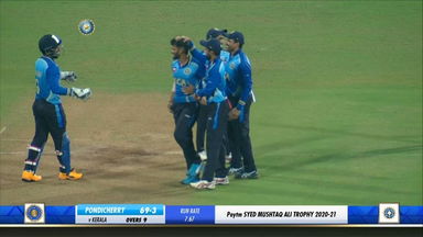 Jalax Saxena's 3/13 against Pondicherry