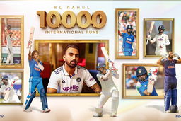 Monumental feat! KL Rahul gets to 10K Intl runs in style