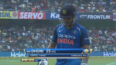 IND vs NZ 2017, 1st ODI: MS Dhoni Wicket
