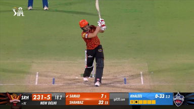 M35: DC vs SRH – Abdul Samad Six