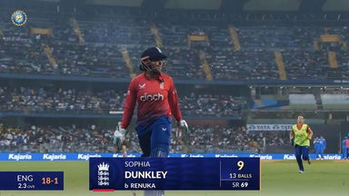 IND-W vs ENG-W 2023, 2ND T20I: Sophia Dunkley Wicket