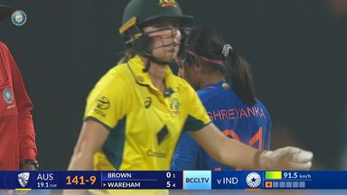 IND-W vs AUS-W 2023-24, 1st T20I: Georgia Wareham Wicket