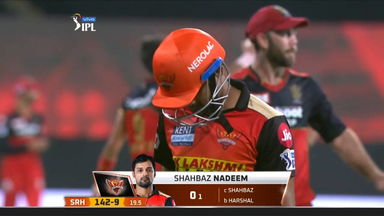 M06: SRH vs RCB – Shahbaz Nadeem Wicket