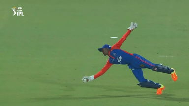 RIPPER: Abhishek Porel pulls off a one-handed stunner to dismiss Rohit Sharma