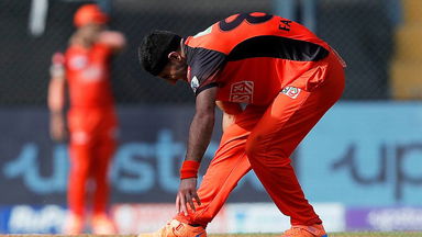 Unlucky Farooqi suffers consecutive blows to his leg