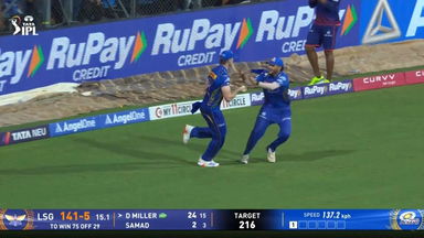 IPL 2025 M45: MI vs LSG - David Miller Wicket